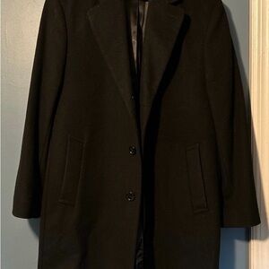 Michael Kors Men's Black Wool Pea Coat